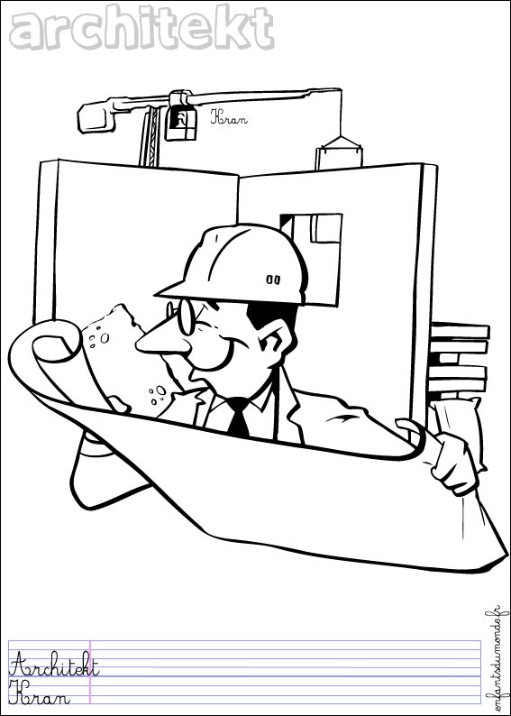coloriage architecte 1